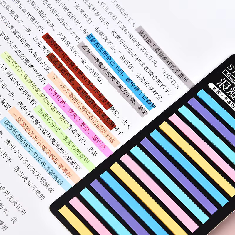 Kawai Ultrafeine Indexaufkleber in Multicolour, transparente und wasserfeste Markierungen aus PET - Bild 2