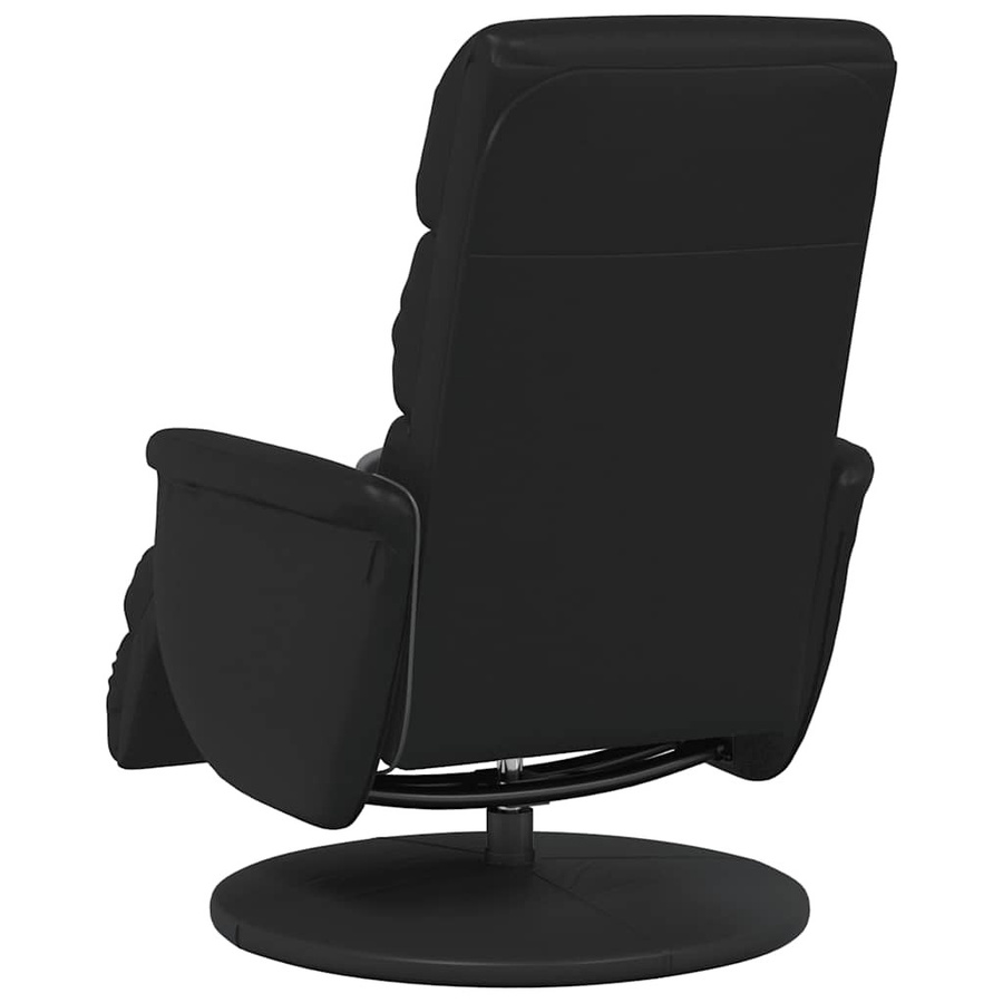 vidaXL Massagesessel Schwarz mit integriertem Fußteil aus Kunstleder und Schaumstoff - Bild 3