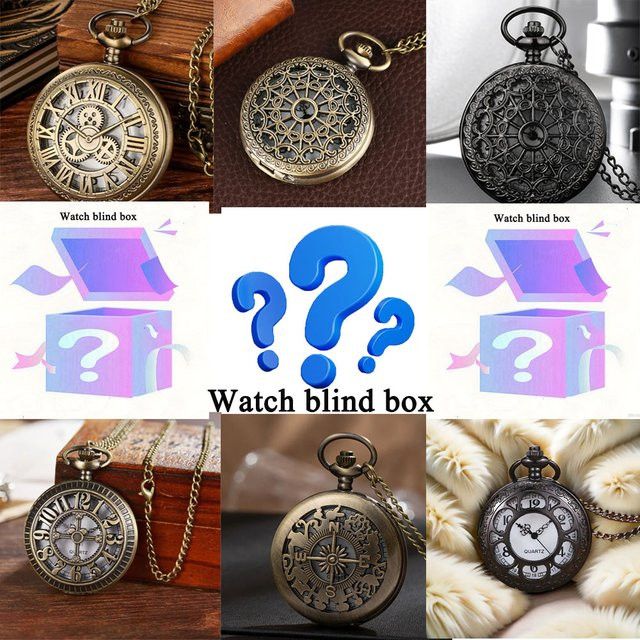 RUNERR Blindbox für Taschenuhren aus Bronze mit römischen Ziffern in Bronze - Bild 1