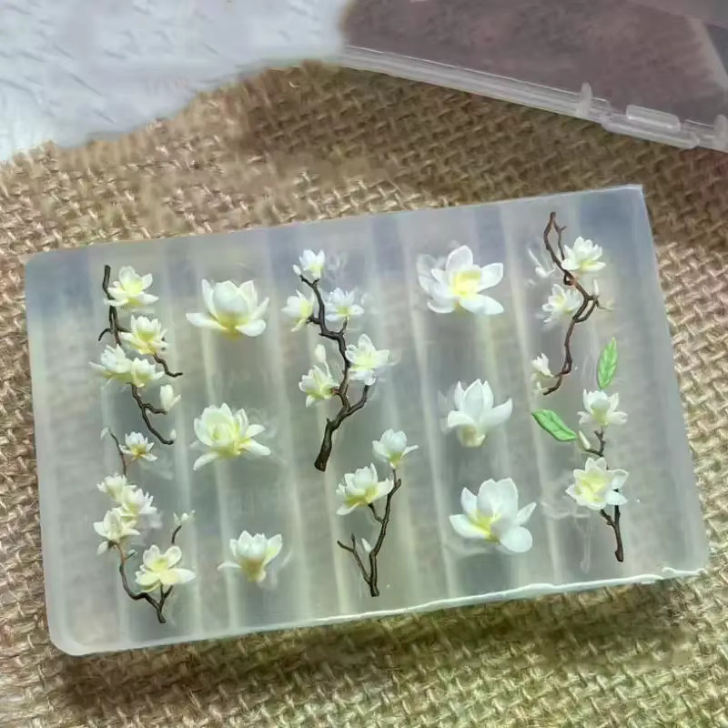 KuZHEN 3D Magnolienblüten Nagelform Silikon Nagelwerkzeuge - Bild 2
