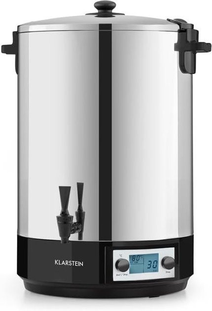 Klarstein KonfiStar 40 Digital Einkocher und Getränkespender aus Edelstahl in Silber mit 40 l Fassungsvermögen und 2500 W Leistung - Bild 1