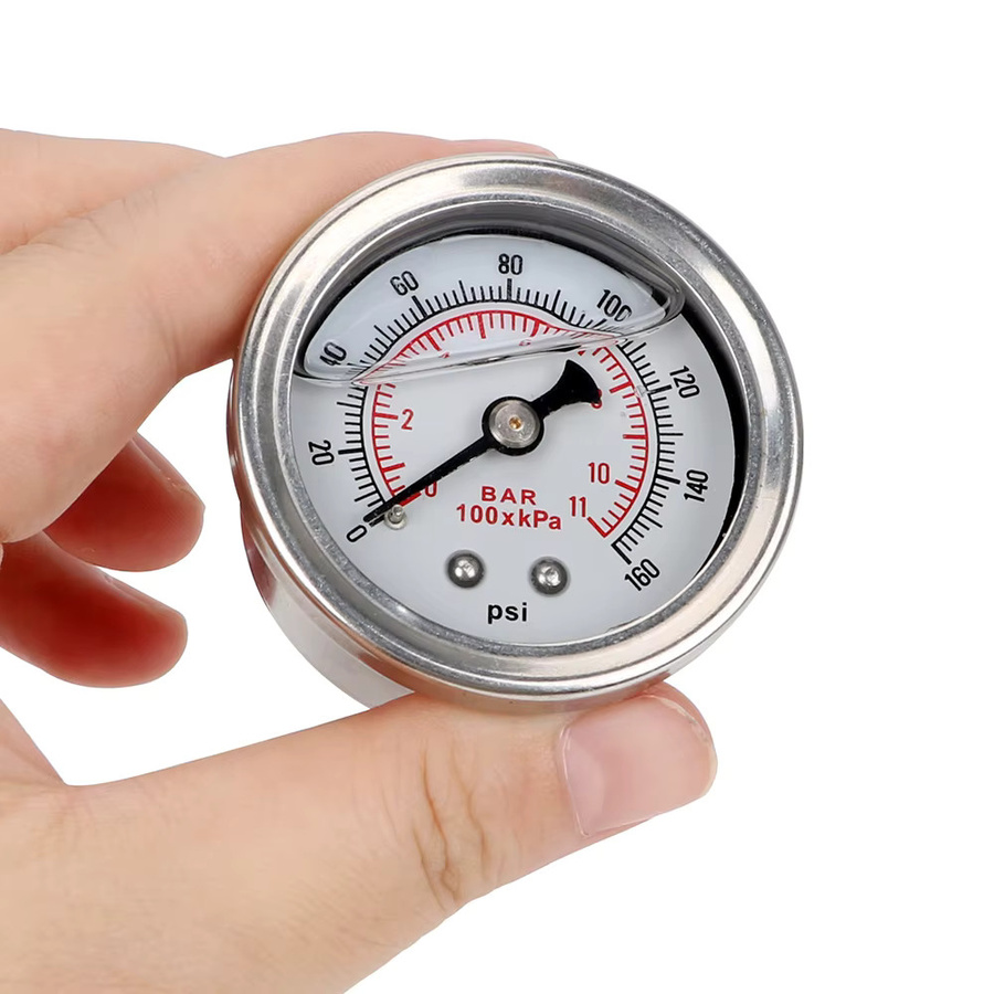 NICEYARD Universal Ölpresse Tester und Überwachungssystem für Kraftstoff und Flüssigkeiten mit Manometer 0-160 psi, Silber - Bild 2