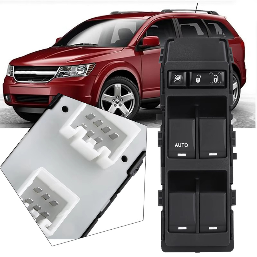 Power Master Fensterschalter in Schwarz für Dodge Chrysler Jeep Avenger Kaliber Patriot 04602780aa Zubehör - Bild 4