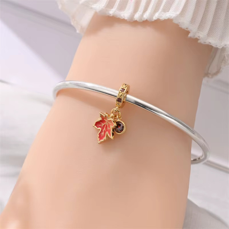 Zweiteiliges Set Charms Perlenanhänger, 925 Silber, Perle, Zirkonia, Damen - Bild 2