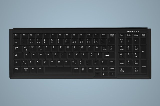 Active Key AK-7000 USB Tastatur QWERTY Englisch Schwarz - Bild 1