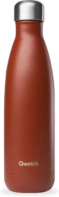 Isolierte Mattflasche Qwetch Originals in Pink und Orange, 0,42 l - Bild 1