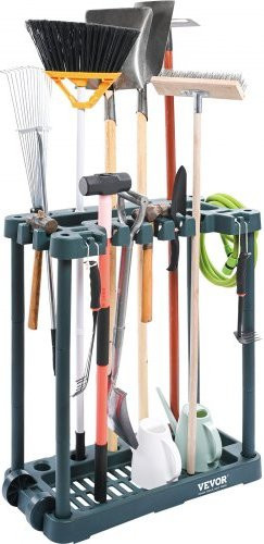 VEVOR Gartengerätehalter Organizer aus PP mit 10 Werkzeugfächern und Anti-Kipp-System, B/T/H: 75 x 35 x 82 cm - Bild 1