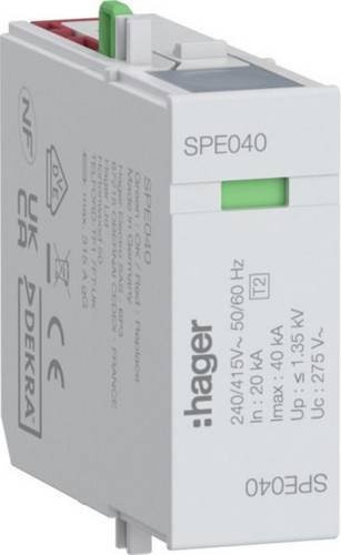 Hager Steckmodul SPE040 in Weiß - Bild 1