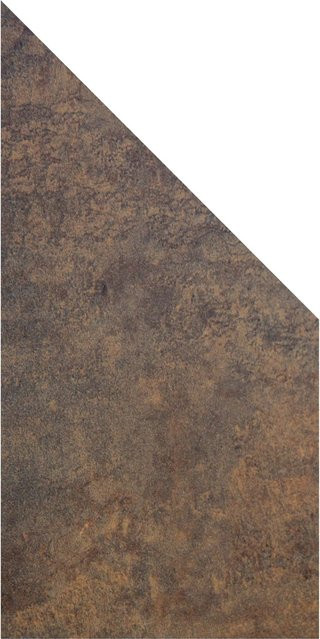 GroJa Sichtschutz Premo Schräg HPL in Rostoptik Braun, B: 90 cm, H: 180 cm, T: 0,8 cm - Bild 1