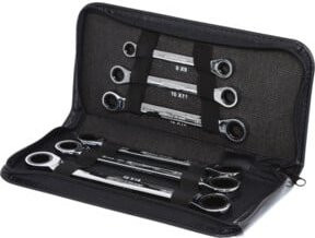 KS Tools GEARplus Doppel-Ratschenringschlüssel-Satz, 6-teilig, Chrome Vanadium, Silber - Bild 1