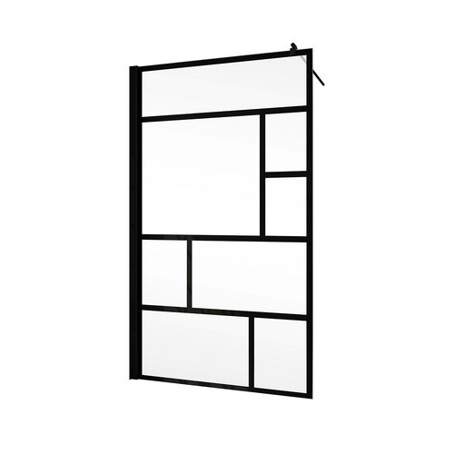Schulte Walk-In Duschwand Alexa Style 2.0 Ecke, Schwarz, B/H: 120 x 200 cm - Bild 4
