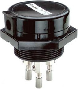 Finder Elektrodenhalter 3-polig 072.53 Schwarz mit Schraubanschluss - Bild 1