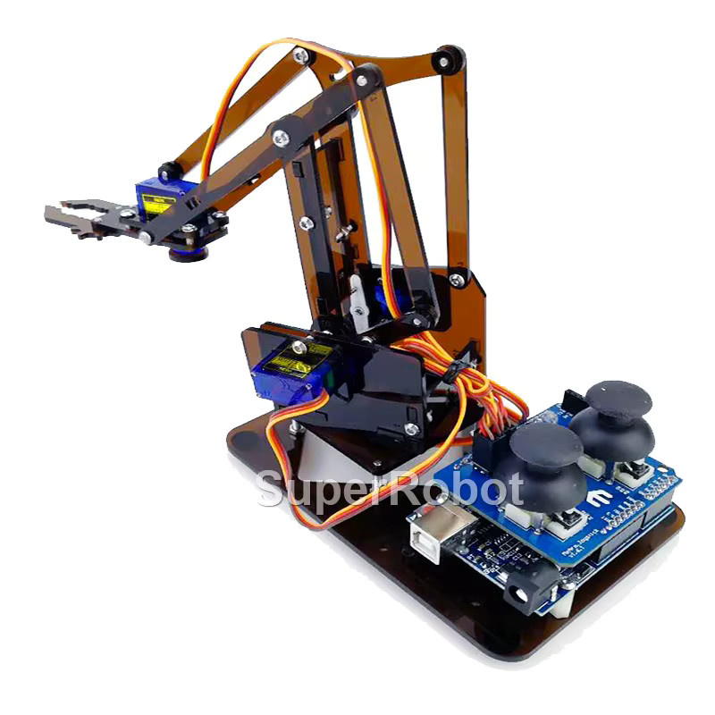 BinHex SG90 4 DOF Zerlegbarer Acryl-Mechanischer Roboter-Manipulator Greifer, DIY-Kit - Bild 2