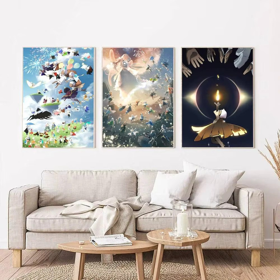 Selbstklebender Anime Poster Druck Sky Children Of The Light aus Papier, Mehrfarbig - Bild 3