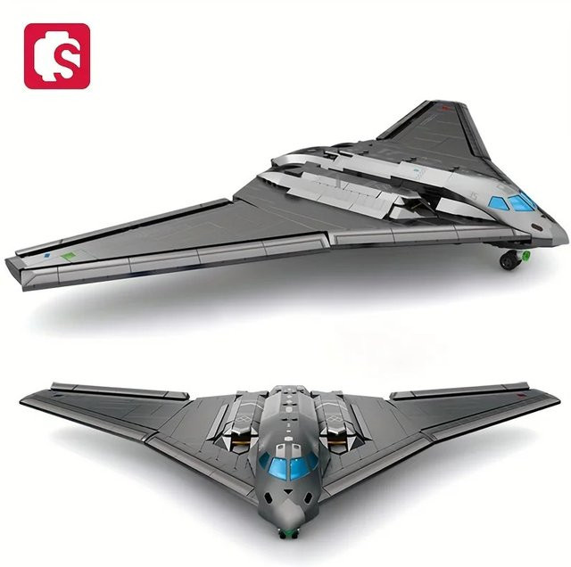SEMBO BLOCK Militär-Stealth-Strategiebomber, Bausatz, Flugzeug-Kampfmodell - Bild 1