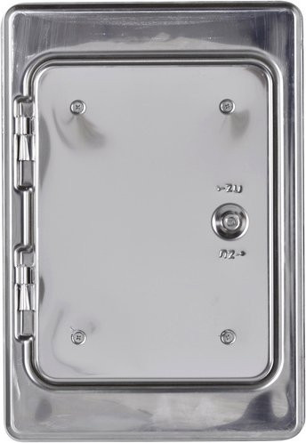 FIREFIX Kamintür Rechteckig aus Stahl in Bunt/Silber, B/H: 22,0 x 14,0 cm - Bild 1