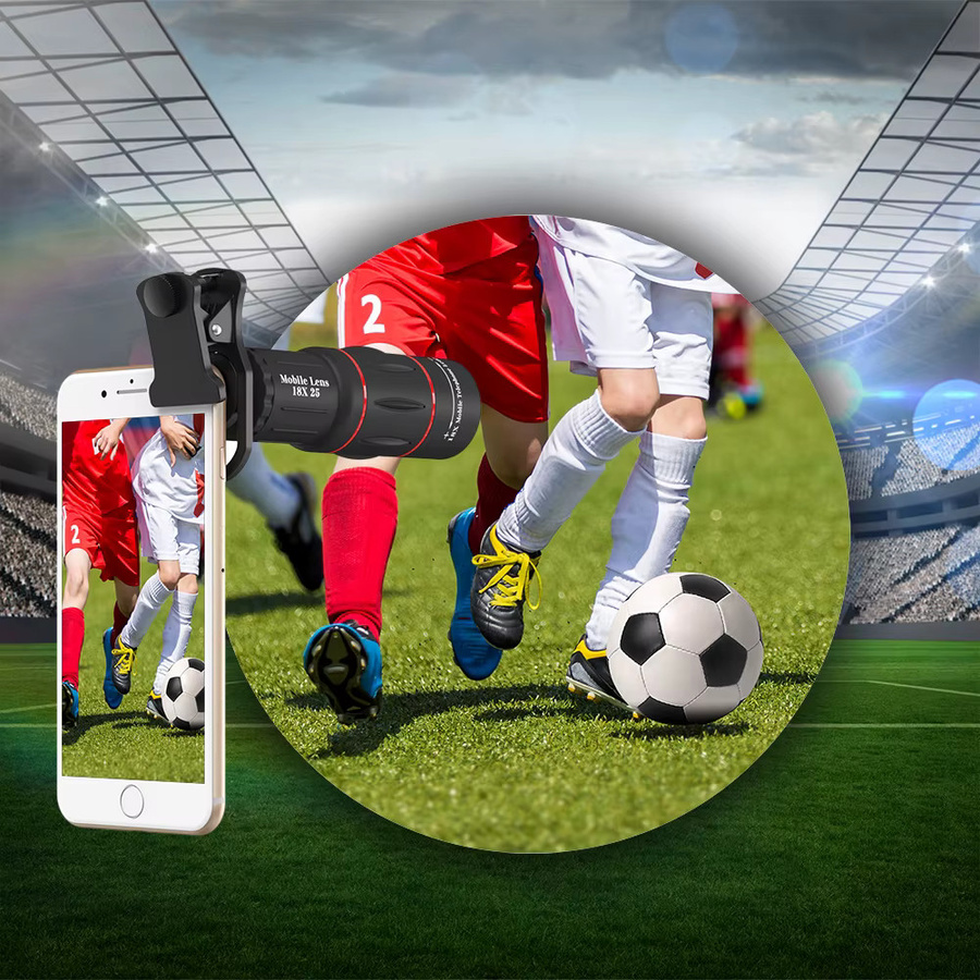 APEXEL 18X Telezoom-Objektiv Monokular für iPhone und Samsung Smartphones in Schwarz - Bild 5