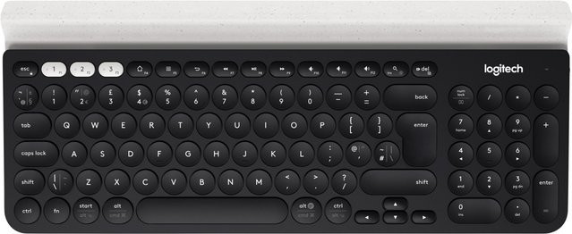 Logitech K780 Multi-Device Bluetooth Tastatur QWERTZ Deutsch in Anthrazit - Bild 1
