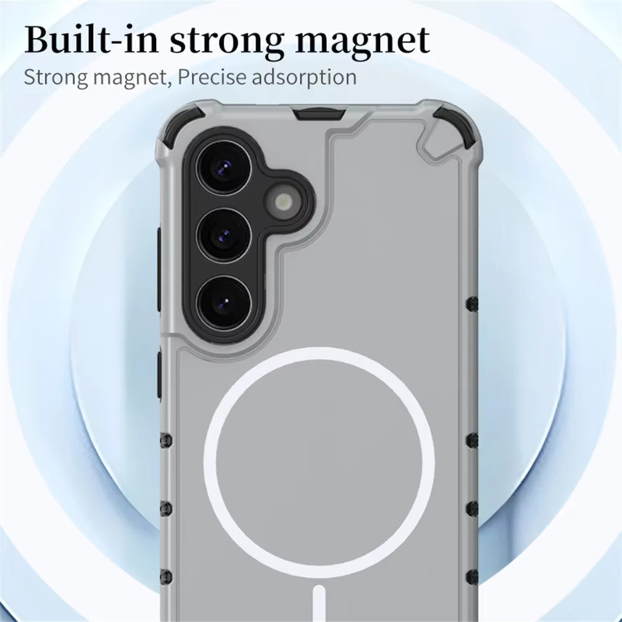 Rutschfeste und robuste Samsung Schutzhülle mit starkem Magnet in Grün für S24 S25 S26 Plus S23 Ultra A56 A55 A54 A35 A34 A25 A15 A36 A14 - Bild 4