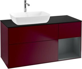 V&B Waschtischunterschrank Finion Wandbeleuchtung in Lackoptik, Breite: 120 cm, Tiefe: 50,1 cm, Höhe: 50,1 cm - Bild 1