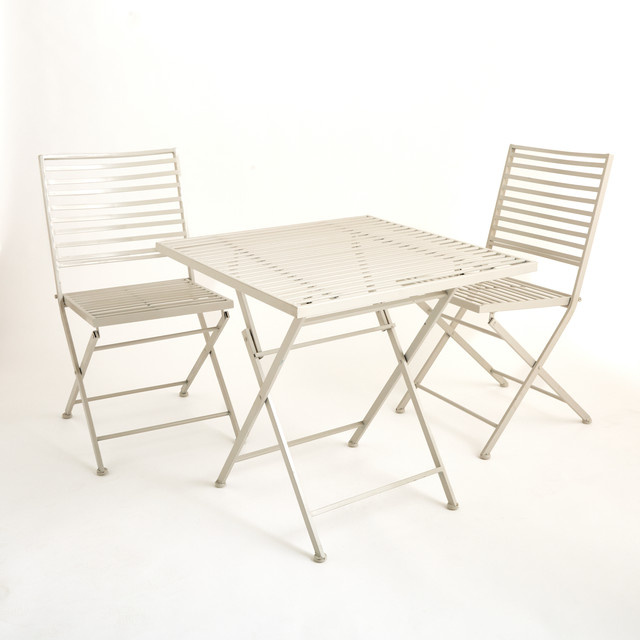 BLUME2000 Bistroset aus Eisen in Beige, B/T/H: 60 x 60 x 90 cm - Bild 1