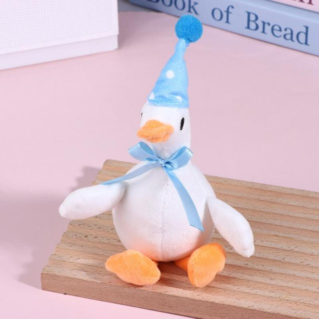 Schlüsselanhänger Gänse Plüsch, Weiß, 20cm, Kinder und Erwachsene - Bild 1