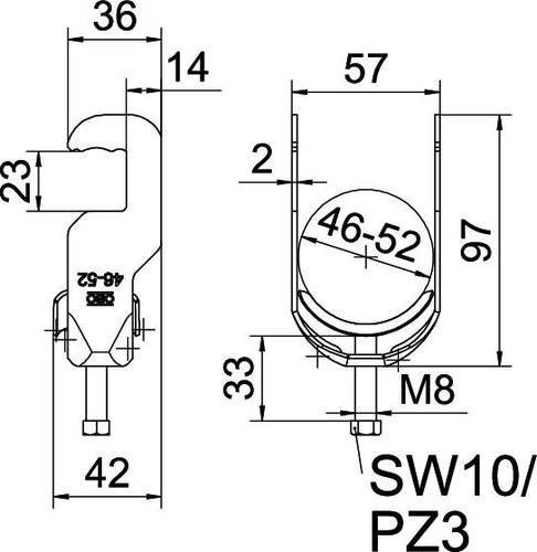 OBO Bettermann Bügelschelle 1158369 - Bild 1