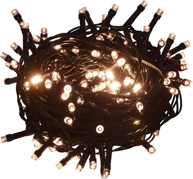 vidaXL Lichterkette mit 400 LEDs in Warmweiß, 40 m Länge, 8 Lichteffekte und USB-Anschluss - Bild 1