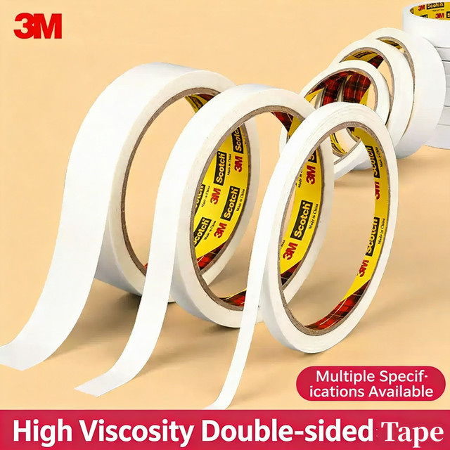 3M Scotch 200C doppelseitiges Klebeband mit hoher Viskosität für Büro und Werbetafeln, Breite: 6 mm - Bild 1