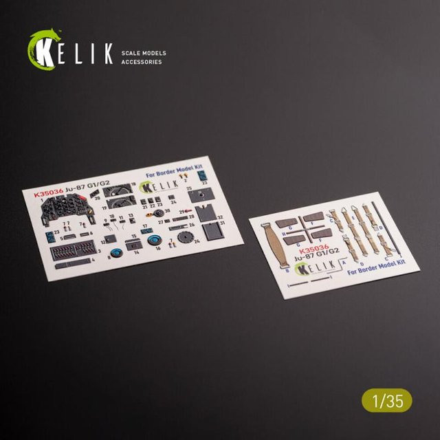 Kelik Ju-87 G1/G2 - Interior 3D-Decals - Bild 1