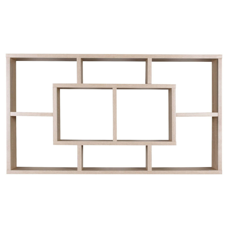 Wandregal Wohnling Eiche Sonoma Nachbildung, Farbe Beige/Braun, B/H/T: 85 x 47,5 x 16 cm - Bild 2