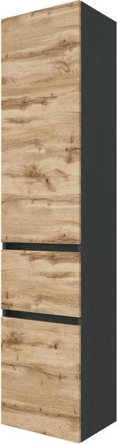 Held Möbel Hochschrank Bari Wotaneiche-Graphitgrau B: 40 cm, H: 180 cm, T: 35 cm - Bild 1