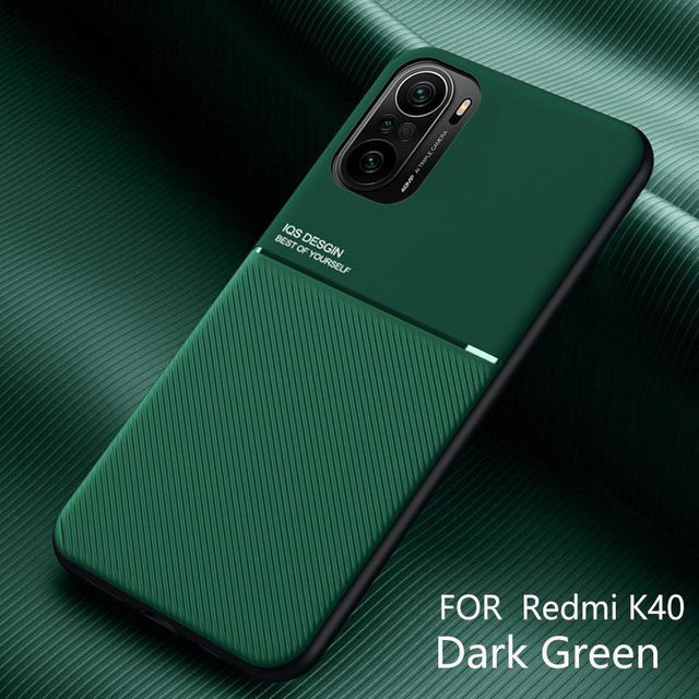 Xiaomi Mi 11i 5G Hülle Ultra Dünn Magnetisch Matt Leder Handyhülle in Grün - Bild 1