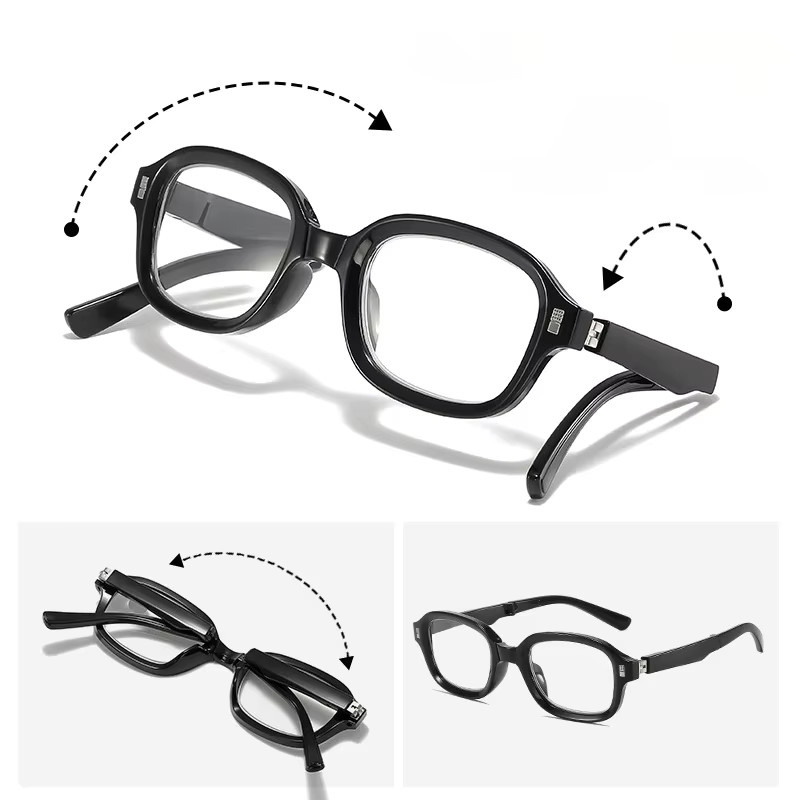 ZRGAE Lesebrille, Vollrand, Kunststoff, Unisex, schwarz - Bild 2
