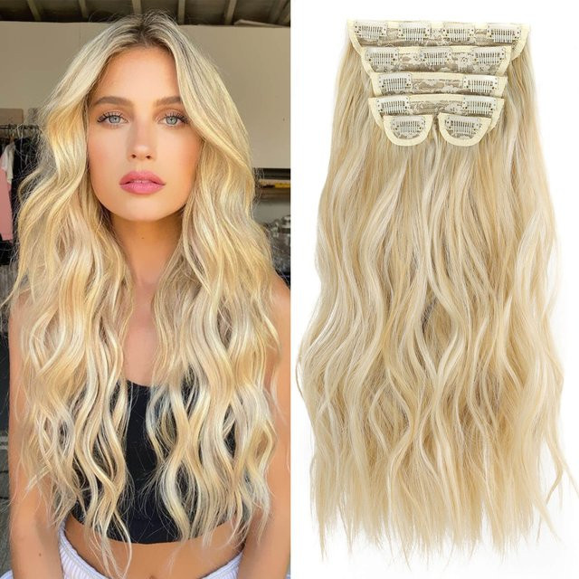 Alana beauty Clip-in-Haarverlängerungen, 50,8 cm, 6 Stück, Kunstfaser, Damen - Bild 1