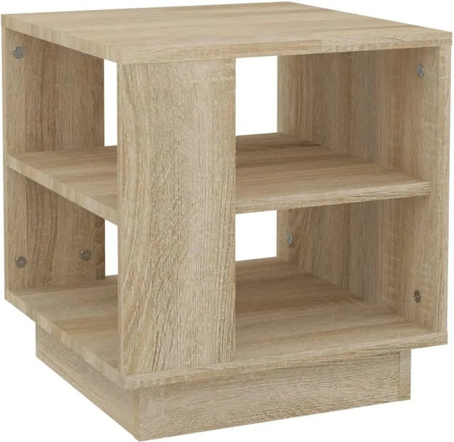 vidaXL Couchtisch aus Holzwerkstoff in Sonoma-Eiche und Beige, B/T/H: 40 x 40 x 43 cm - Bild 1