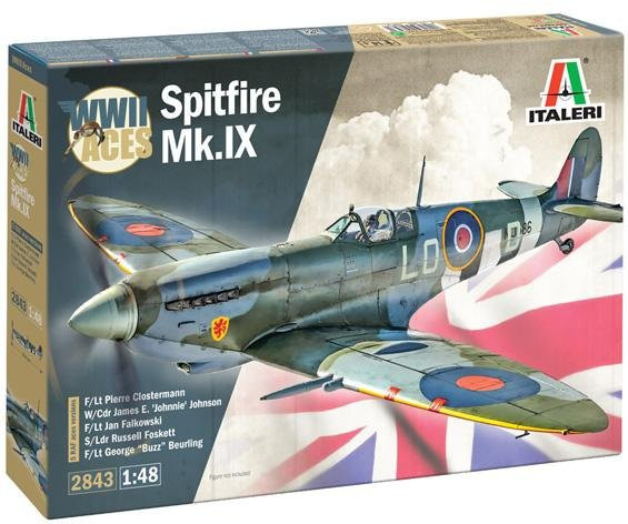 Italeri Spitfire Mk. IX Aces, Fahrzeug, 1:48 - Bild 1