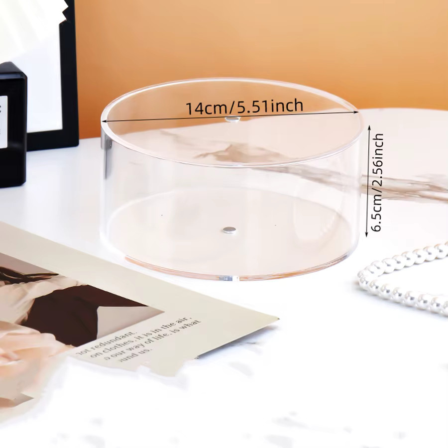 Mehrschichtige Schmuckschatulle aus Acryl in Transparent für Damen zur Aufbewahrung von Gürteln, Lippenstift, Ohrringen und Kopfbedeckungen - Bild 5