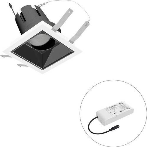 EVN LED-Deckenstrahler F03R09SM2530L55D in Weiß, quadratisch und verstellbar - Bild 1