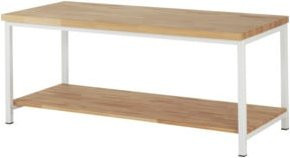 Rau Werkbank höhenverstellbar in Weiß, B/T/H: 200 x 90 x 84-104 cm - Bild 1
