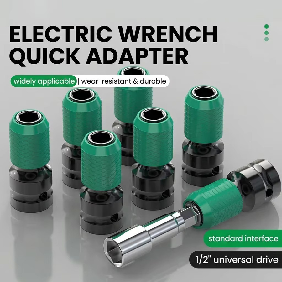 Parkside Schnellwechsel-Schlagschrauberadapter mit 1/2-Zoll Vierkantantrieb und 1/4-Zoll Innengewinde für Sechskant-Zubehör und Ratschenentriegelung - Bild 2