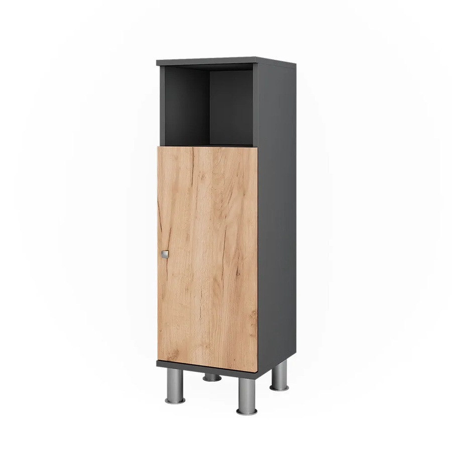 Vicco Midischrank Fynn in Anthrazit, Breite: 30 cm, Höhe: 95 cm - Bild 2