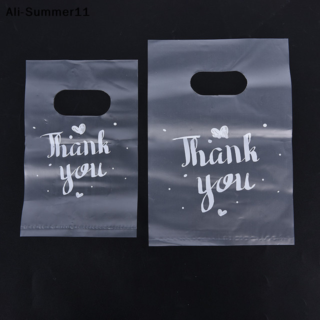 Gt1 Mini Dankeschön Geschenktüten aus Kunststoff, 100 Stück, Transparent - Bild 1