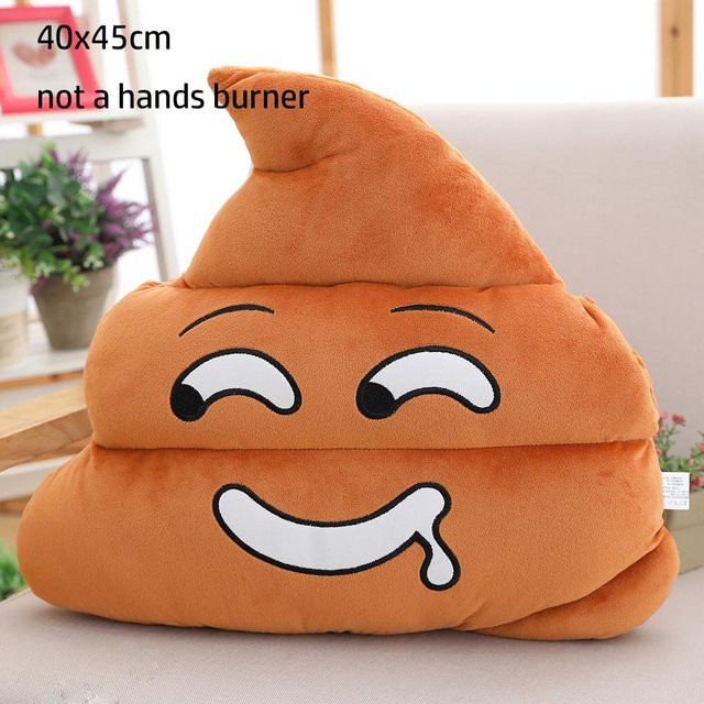 Yiran Toy Cartoon Poop Plüschkissen braun, 45 cm Durchmesser - Bild 1