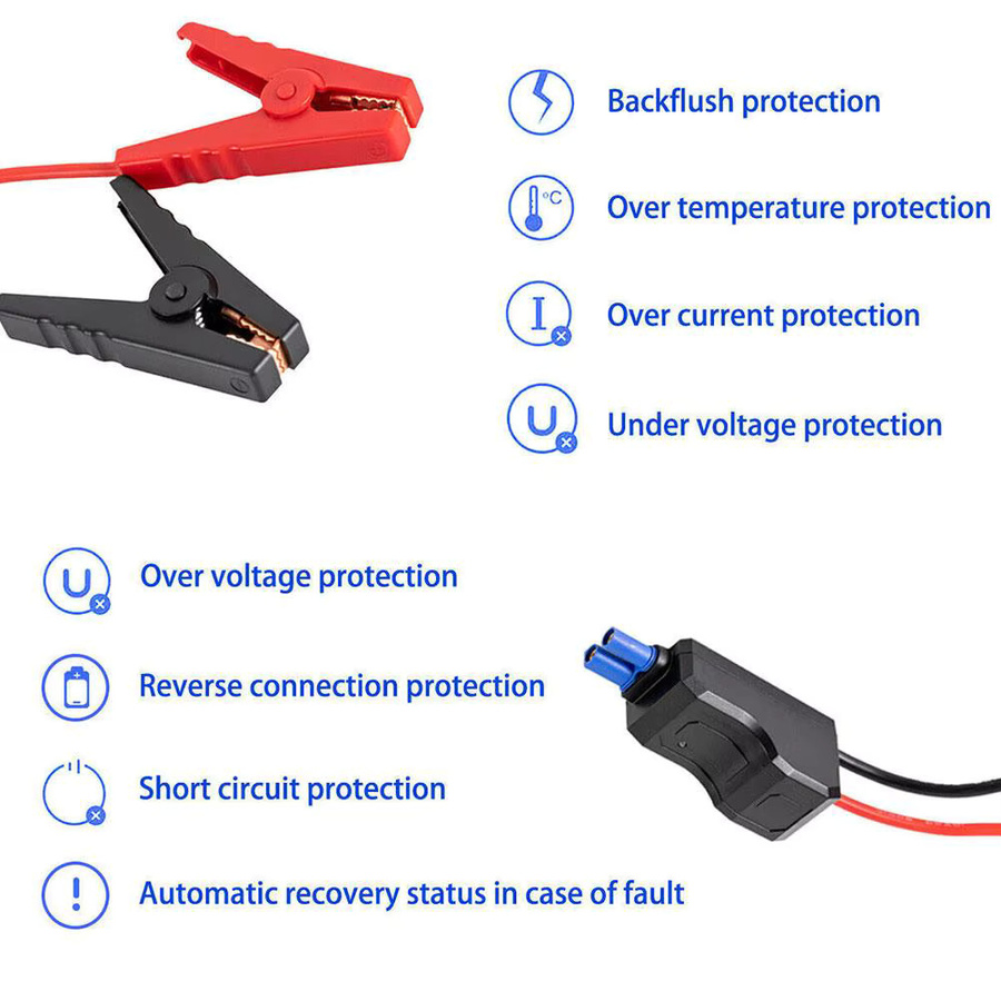 Auto Notstrom Batterie Clip Jumper Kabel Klemme für Notfall-Booster in Rot - Bild 5