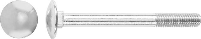LUX-TOOLS Schlossschrauben Flachrundkopf M6 x 70 mm aus verzinktem Stahl in Silber, 100 Stück - Bild 1