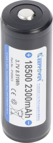 Keeppower Spezial-Akku 18500 Li-Ion 3.7V 2300 mAh in Grau - Bild 1