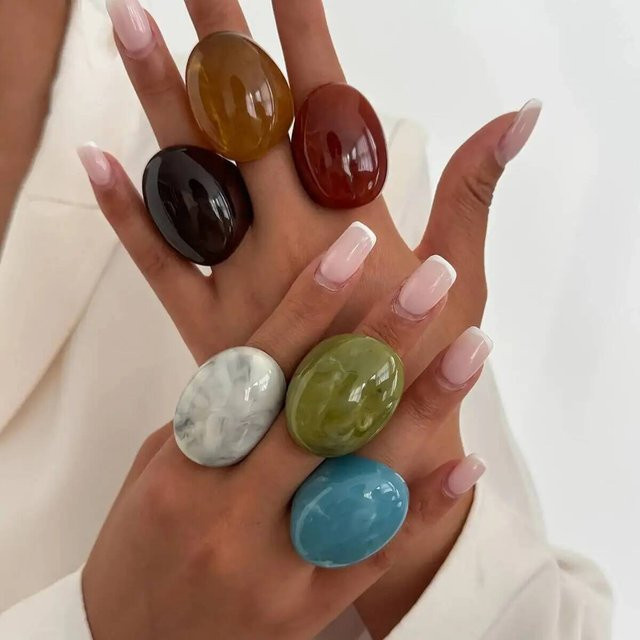 IngeSight.Z Fingerring, Harz, Bunt, Damen - Bild 1