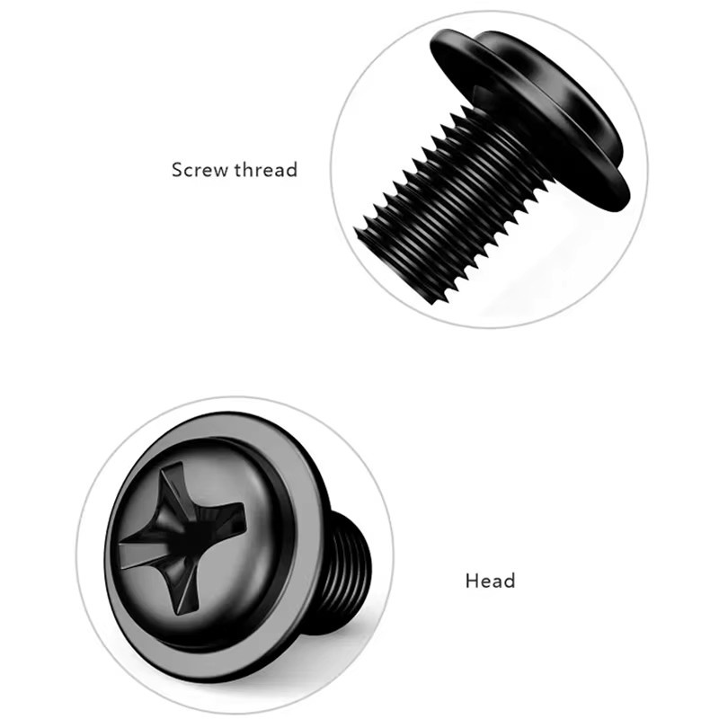 FREEZE MOD Befestigungsschrauben für Wasserkühlung in Schwarz, M3, 12 Stück Set mit optionalen Längen 6 mm, 30 mm und 35 mm - Bild 3