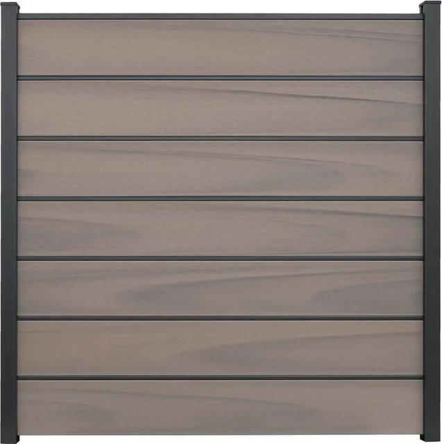 GroJa Solid Grande Premium Steckzaunsystem in Bi-Color Braun, B/H: 180 x 180 cm - Bild 1